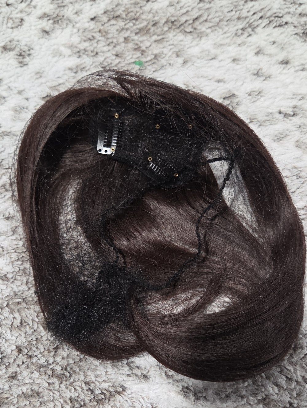Clip-In Hair Extension Piece in Dark Brown